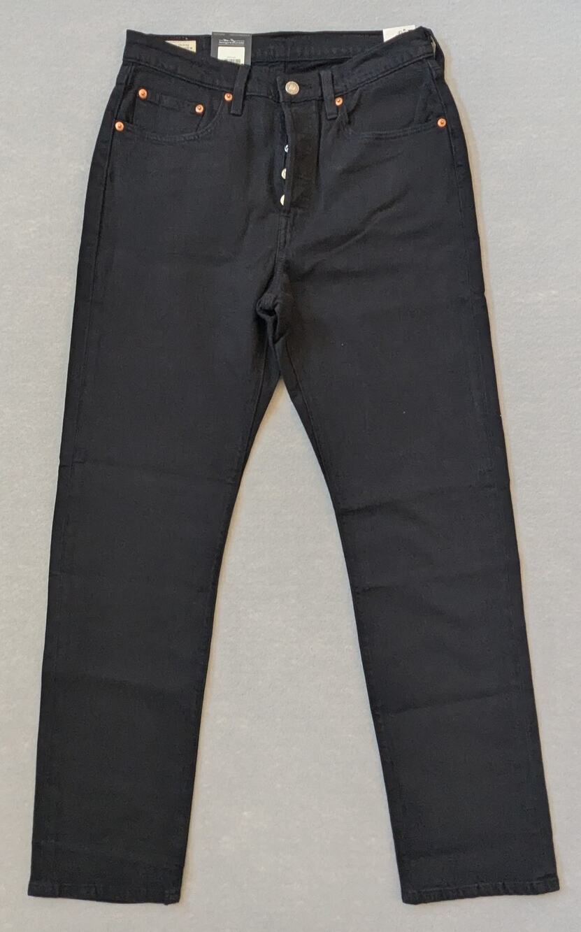 NWT Levi's Premium 501 Original Fit Women's Jeans Black 30x30